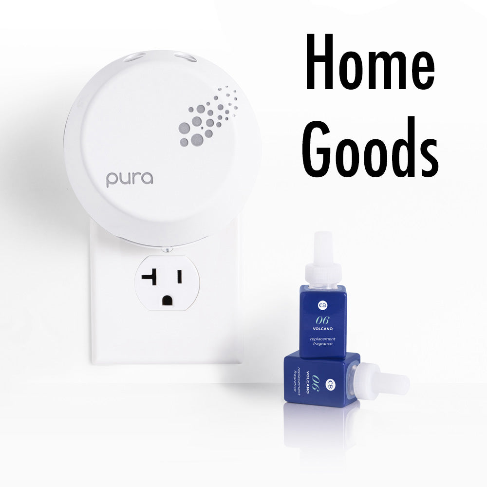 Pura Home Diffuser, Volcano Candles, Hand Sanitizer, Capri Blue Candles