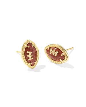 KENDRA SCOTT FOOTBALL STUD EARRINGS