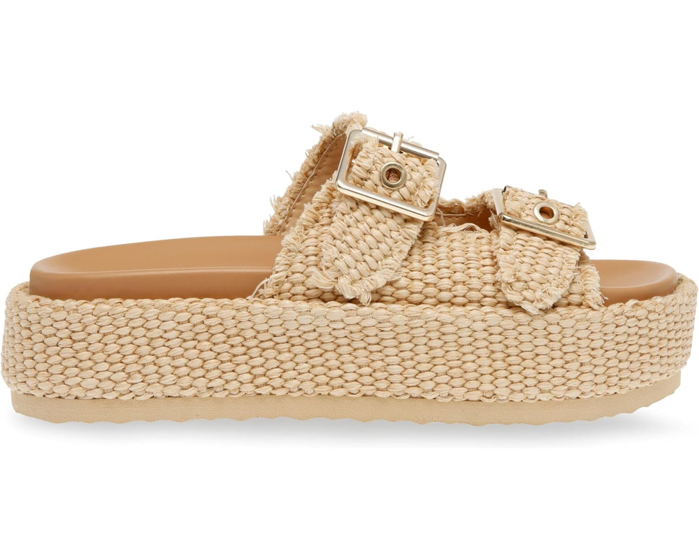 STEVE MADDEN KARRIGAN RAFFIA SANDAL