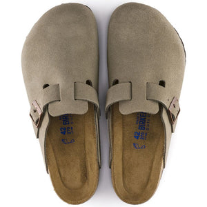 BOSTON TAUPE SUEDE SOFT FOOTBED