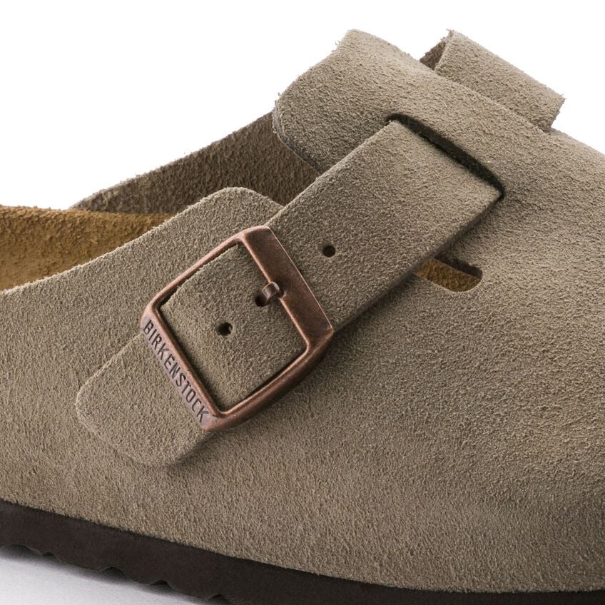 BOSTON TAUPE SUEDE SOFT FOOTBED