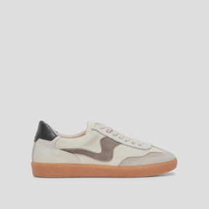 NOTICE WHITE/GREY LEATHER SNEAKER