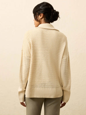 MIRAMAR LINEN QUARTER ZIP