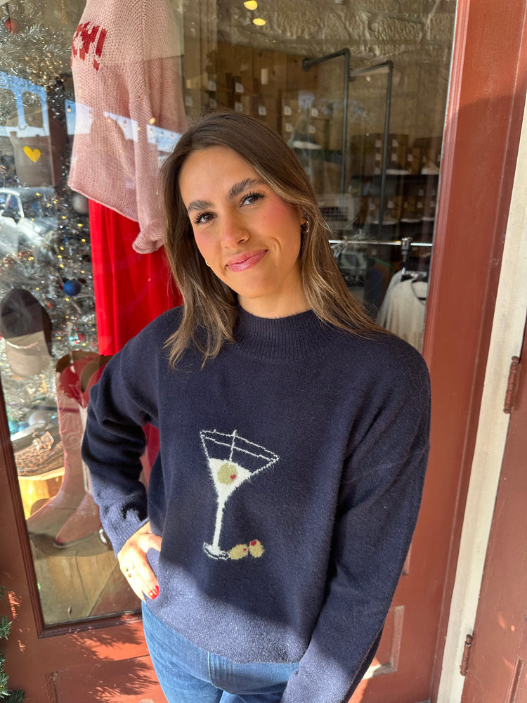 MARTINI MOCK NECK SWEATER