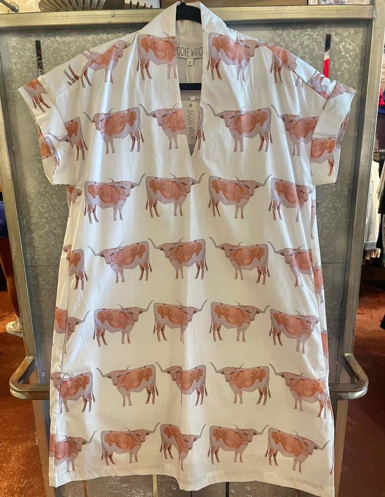 BROOKE WRIGHT DESIGNS NANCY DRESS  STEER