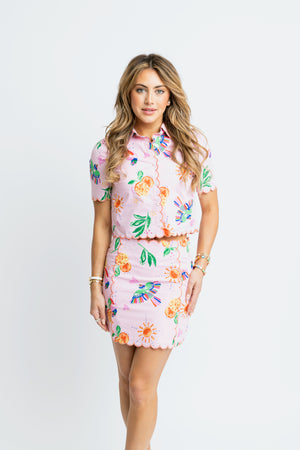 TOUCAN FRUIT SCALLOP SKIRT