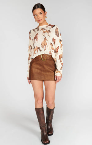 BONFIRE SWEATER WILD HORSES