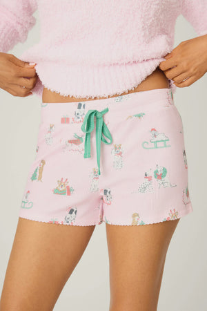 PEACE&PAWLIDAYS PJ SHORTS