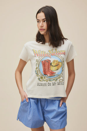 WILLIE NELSON PAISLEY REVERSE GF TEE