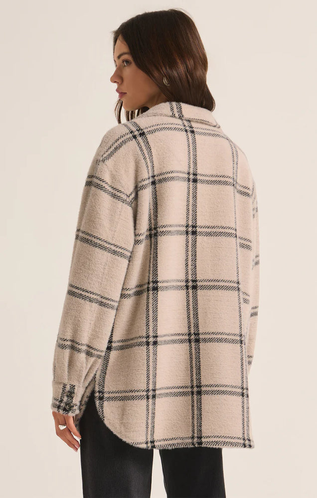 Z SUPPLY PLAID TUCKER JACKET