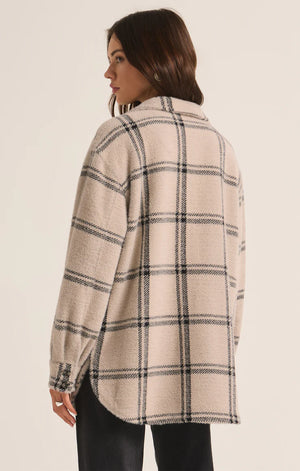 Z SUPPLY PLAID TUCKER JACKET