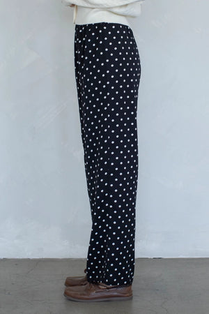 POLKA DOT SATIN PANTS