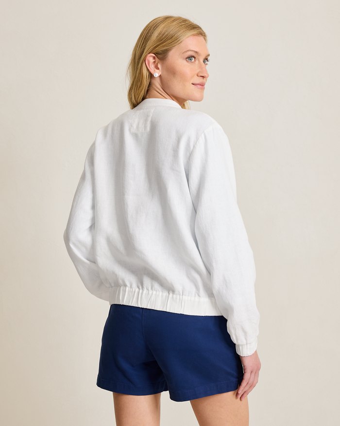 TWO PALMS LINEN BOMBER SW520798