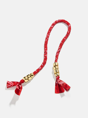 KENNA BRAIDED BANDANA BAG CHARM