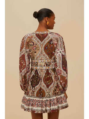 ROMANTIC NATURE MULTI COLOR  MINI DRESS