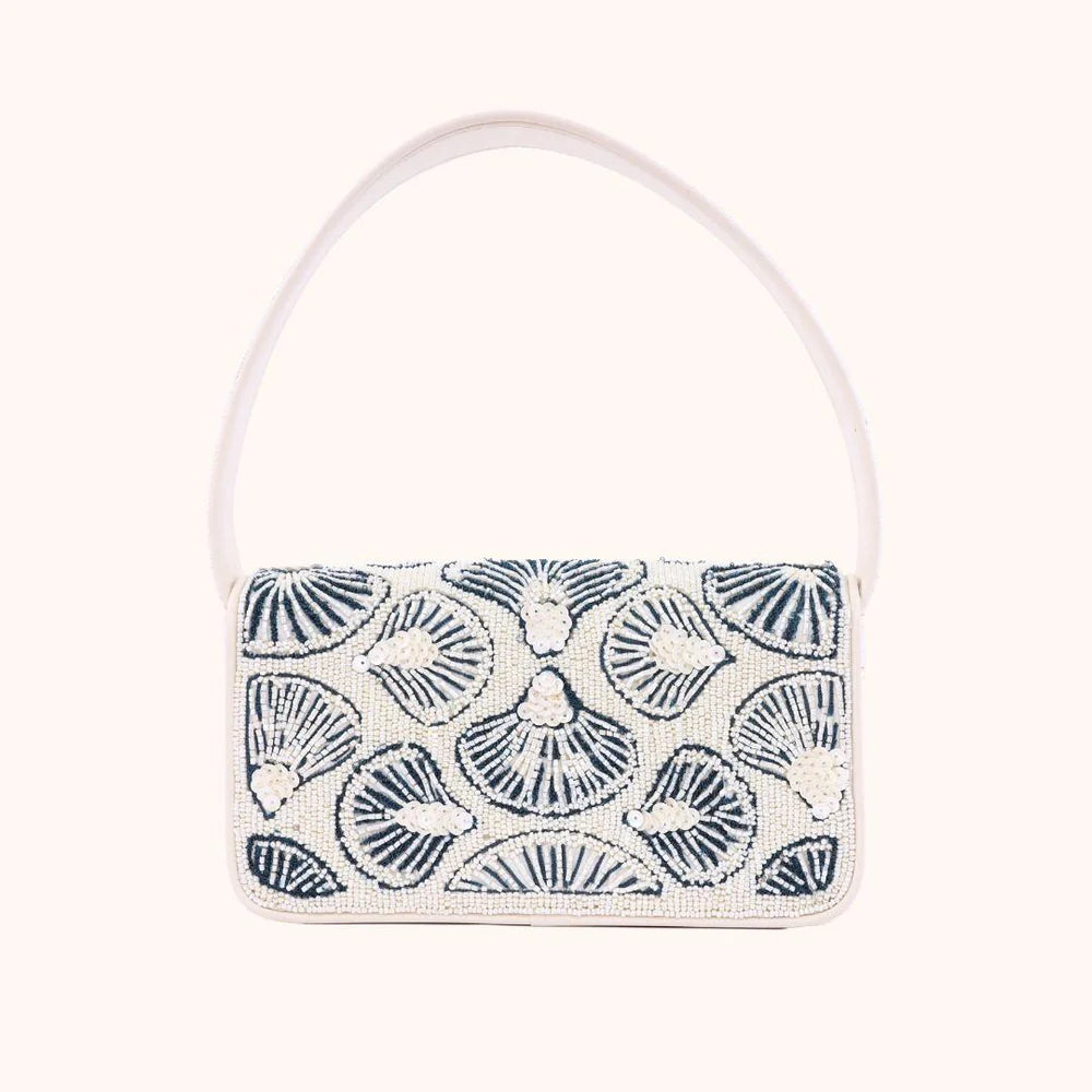 SEA SHELLS BEADED HANDBAG