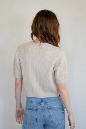 CABLE KNIT SS CARDIGAN TBW13695