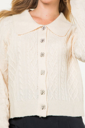 BUTTON UP KNIT CARDIGAN