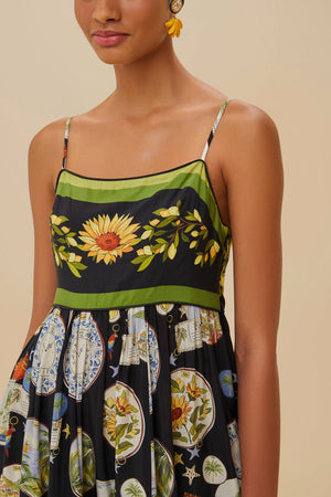 TRIP SOUVENIR BLACK MAXI DRESS