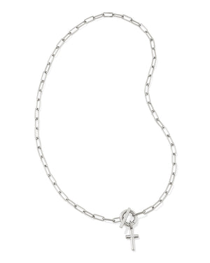CROSS LINK AND CHAIN NECKLACE