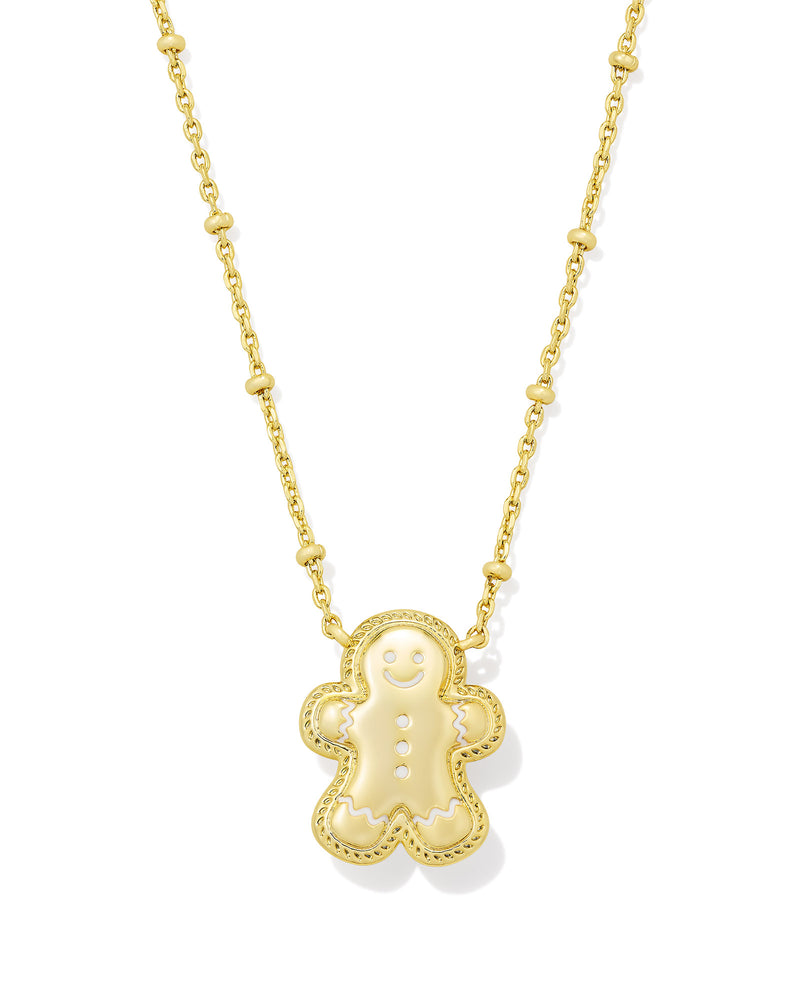 GINGERBREAD PENDANT NECKLACE